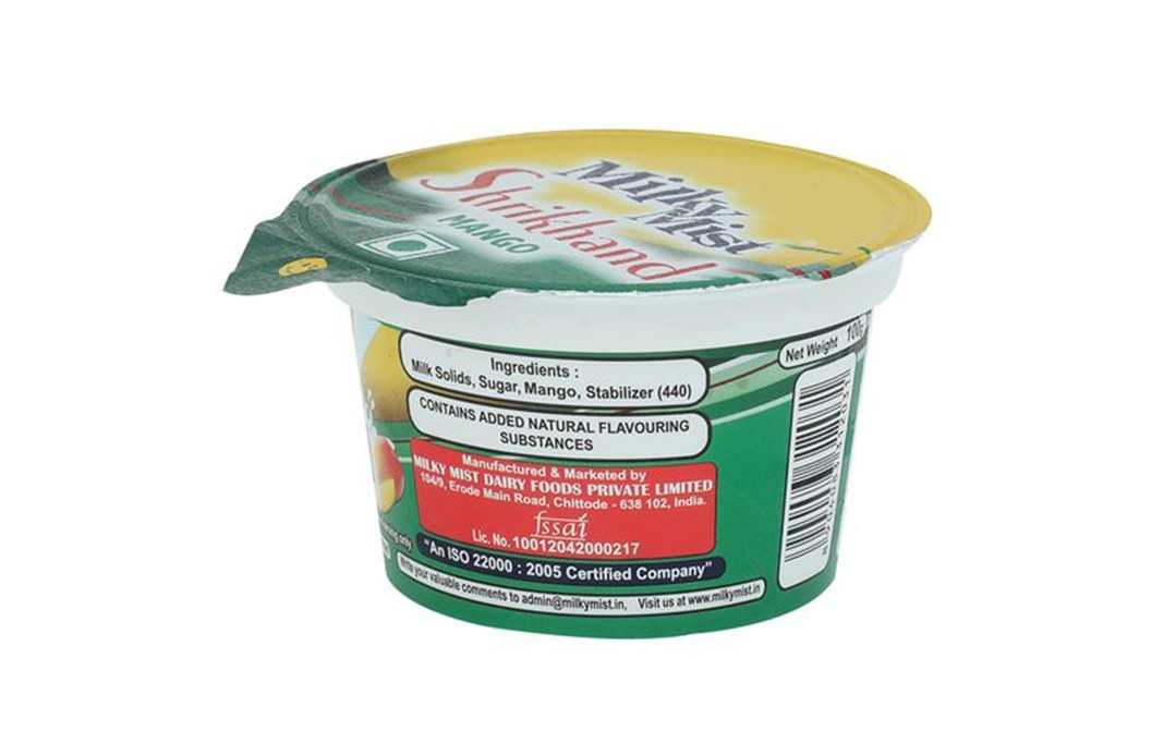 Milky Mist Shrikhand Mango    Pack  100 grams